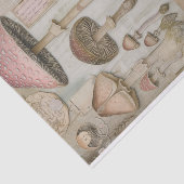 WILDE PADDENSTOELEN POSTER DECOUPAGE TISSUEPAPIER (Detail)