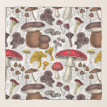 Wilde paddenstoelen sjaal<br><div class="desc">Handgetrokken vectorpatroon met diverse wilde paddenstoelen</div>