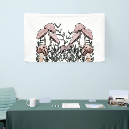 Wilde paddenstoelen spandoek (Beurs)