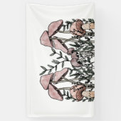 Wilde paddenstoelen spandoek (Verticaal)