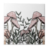 Wilde paddenstoelen tegeltje (Voorkant)