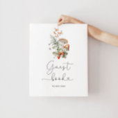 Wilde paddenstoelen tekenen het Poster Gastenboek