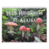 Wilde paddenstoelen van Alaska - Middelgrote kalen Kalender (Hoes)