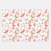 Wilde paddenstoelen voor het verpakken van papierb inpakpapier vel (Voorkant 3)