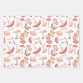 Wilde paddenstoelen voor het verpakken van papierb inpakpapier vel (Voorkant 2)