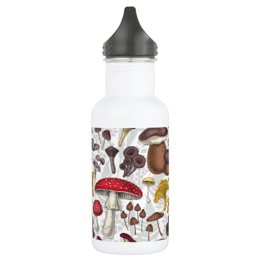 Wilde paddenstoelen waterfles  (Links)