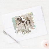 Wilde Paint Horse Picasso Grote Foto Sticker (Envelop)