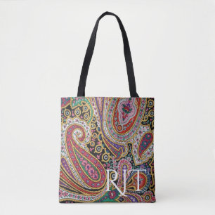 wilde paisley tote bag