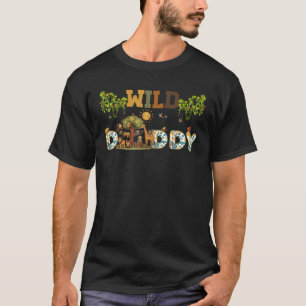 Wilde Papa 1e verjaardag Safari Grappige Papa Wild T-shirt