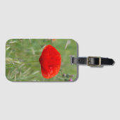 Wilde papaver bagagelabel (Voorkant (horizontaal))