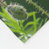 Wilde papaver fleece deken (Hoek)