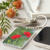 Wilde papaver sleutelhanger (Voorkant Rechts)