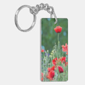 Wilde papaver sleutelhanger (Voorkant Links)