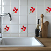 Wilde papaver tegeltje