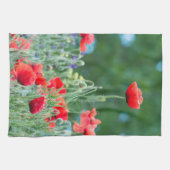 Wilde papaver theedoek (Horizontaal)