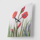 Wilde papaver vierkante klok (Hoek)