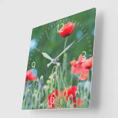 Wilde papaver vierkante klok (Hoek)