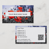 Wilde papaver Visitekaartjes (Voorkant / Achterkant)