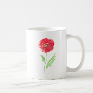 Wilde papaverbloem koffiemok