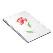 Wilde papaverbloem notitieboek (Rechterzijde)