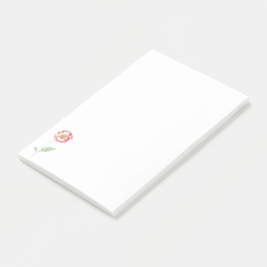 Wilde papaverbloem post-it® notes (Schuin)
