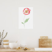 Wilde papaverbloem poster (Keuken)