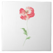 Wilde papaverbloem tegeltje (Voorkant)