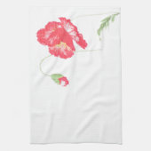 Wilde papaverbloem theedoek (Verticaal)