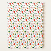Wilde papaverbloemen met turkooisepatroon planner (Achterkant)