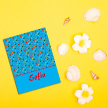 Wilde papaverbloemen met turkooisepatroon