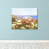 Wilde papavers op de eilanden van Shoals Canvas Afdruk (Insitu (Houten vloer))