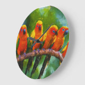 WILDE PAPEGAAIEN WANDKLok (Hoek)