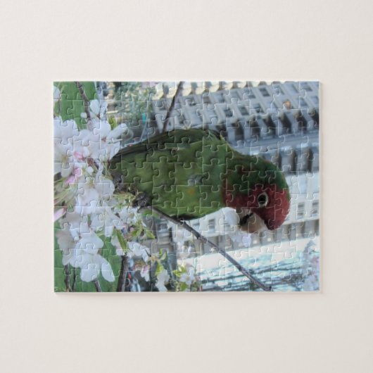 Wilde parrots van Telegraph Hill Legpuzzel (Horizontaal)