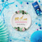 Wilde partij Oerwouden van Borden van papier van é Papieren Bordje (Feest)