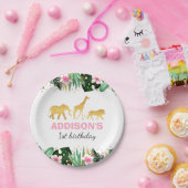 Wilde partij Oerwouden van Borden van papier van é Papieren Bordje (Feest)