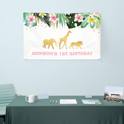 Wilde partij Oerwouden van een partijenbanner Spandoek (Beurs)