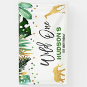 Wilde partij Oerwouden van een partijenbanner Spandoek (Verticaal)