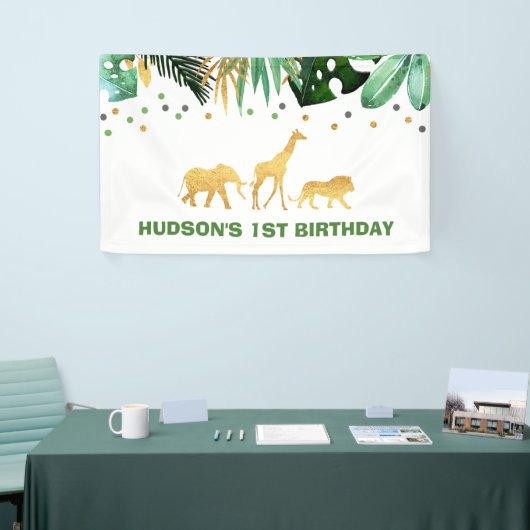 Wilde partij Oerwouden van een partijenbanner Spandoek (Beurs)