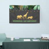 Wilde partij Oerwouden van een partijenbanner Spandoek (Beurs)