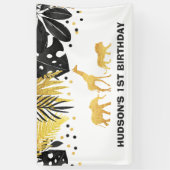 Wilde partij Oerwouden van een partijenbanner Spandoek (Verticaal)