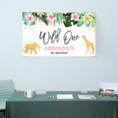 Wilde partij Oerwouden van een partijenbanner Spandoek (Beurs)