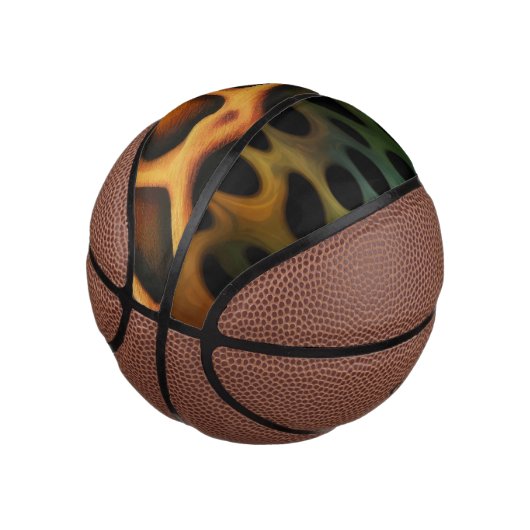 Wilde patronen basketbal (Schuin)