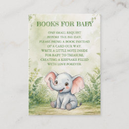 Wilde Peuter Baby Shower Boeken voor Baby Informatiekaartje