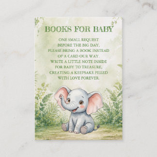 Wilde Peuter Baby Shower Boeken voor Baby Informatiekaartje