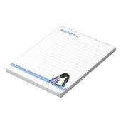 Wilde pinguïns Nota Pad Notitieblok (Linkerzijde)