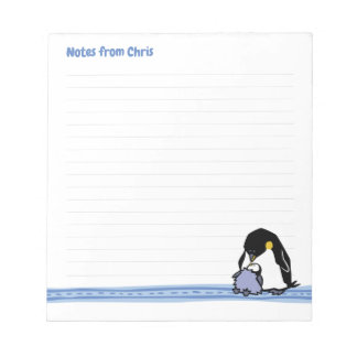 Wilde pinguïns Nota Pad Notitieblok