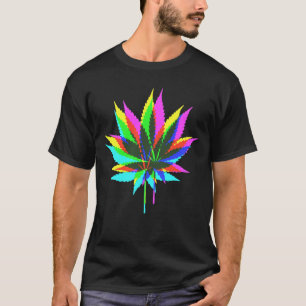 Wilde Plant Leafs - neonkleurig + uw ideeën T-shirt