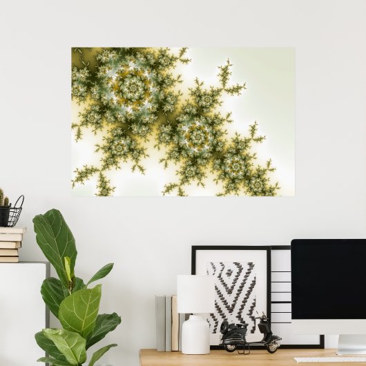 Wilde Plant - Mandelbrot Fractal Art Poster (Thuiskantoor)