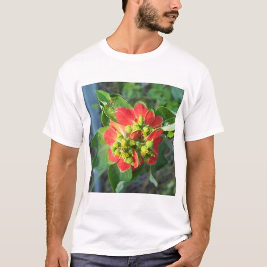 wilde Poinsettia T-shirt (Voorkant)