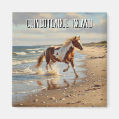 Wilde Pony in Chincoteague Island Virginia Reizen Magneet (Voorkant)